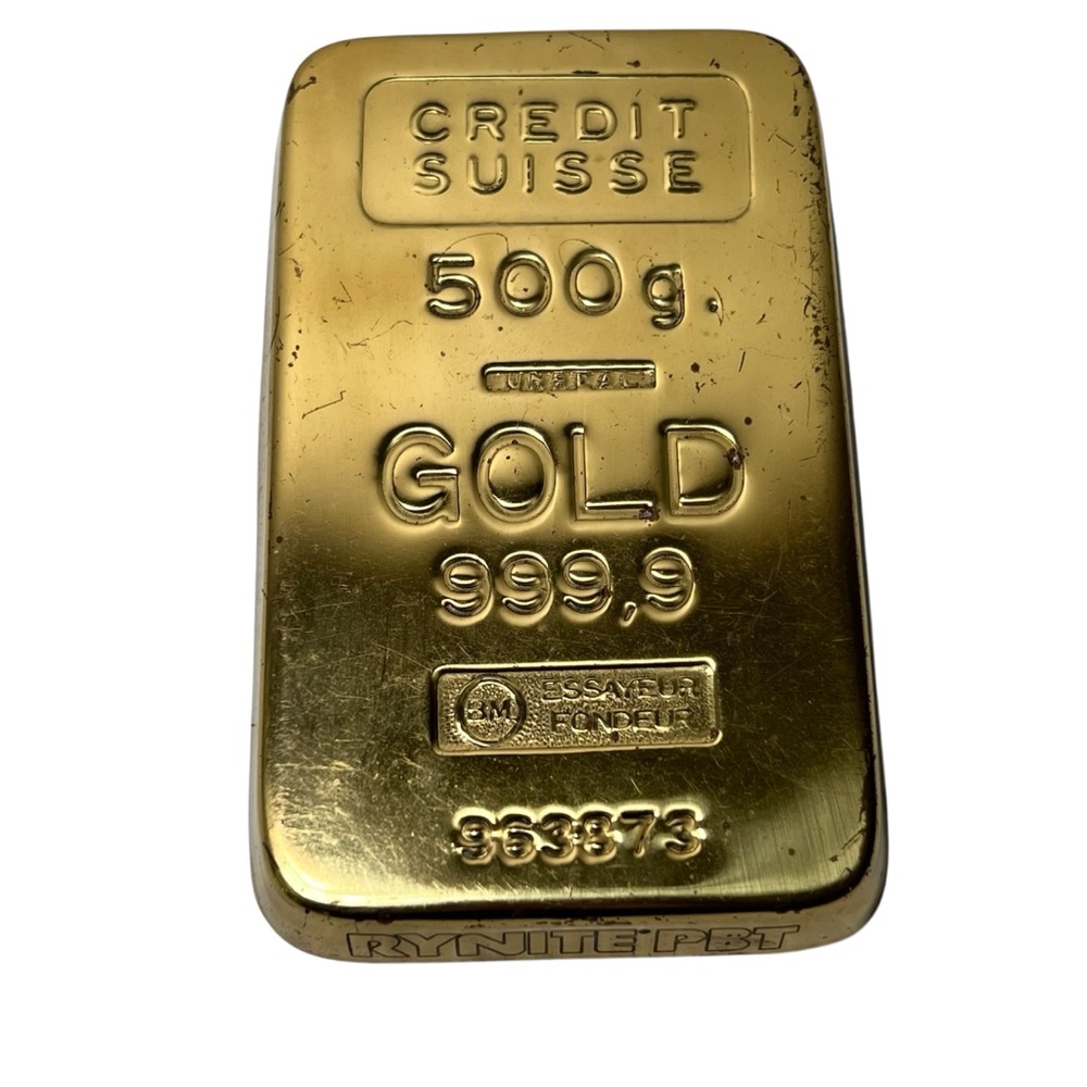 Gold Bar Paperweight Fake Credit Suisse Gold Brick Decor Paper Weight Prop